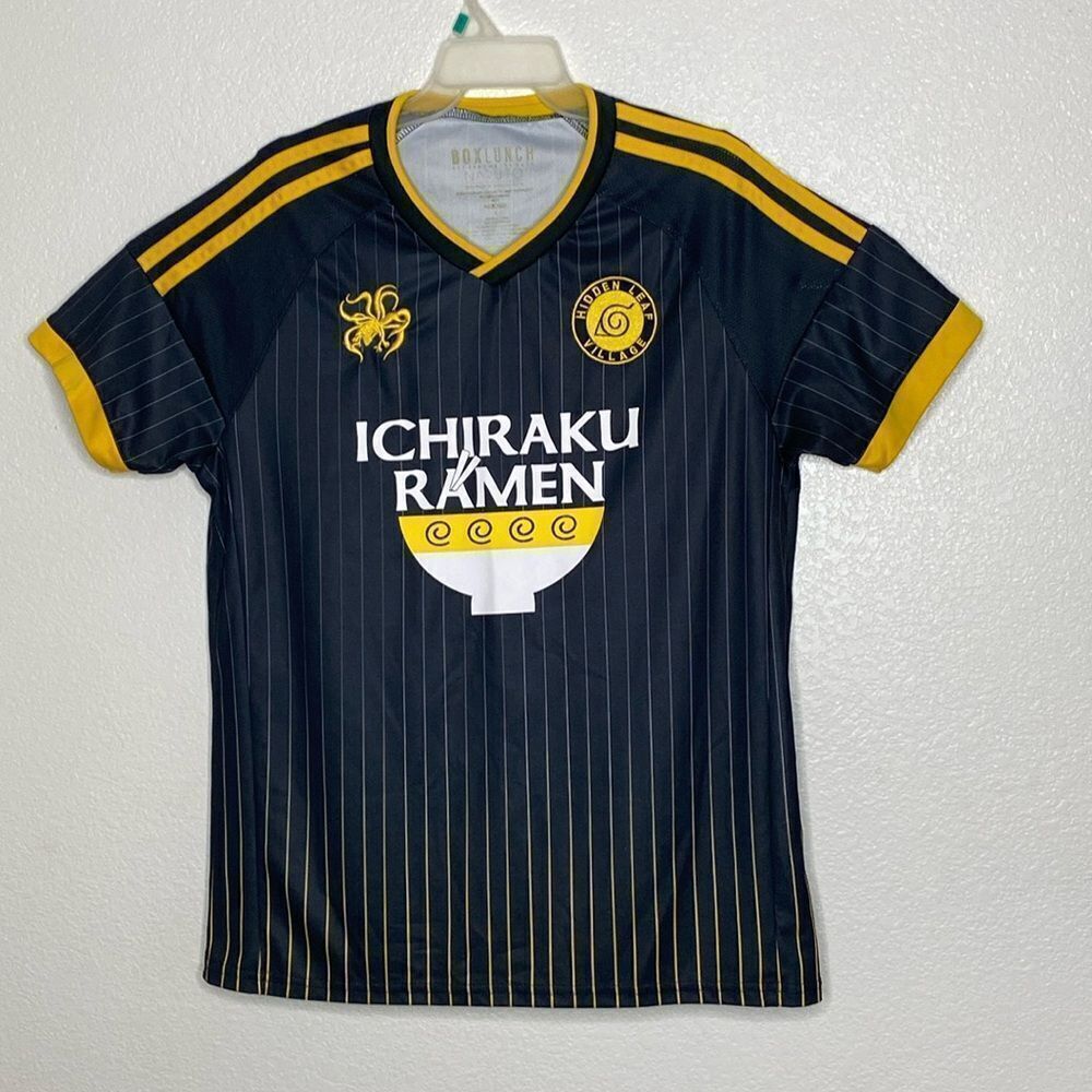 BOXLUNCH Naruto Shippuden Ichiraku Ramen soccer Jersey UZUMAKI No. 7 Size L